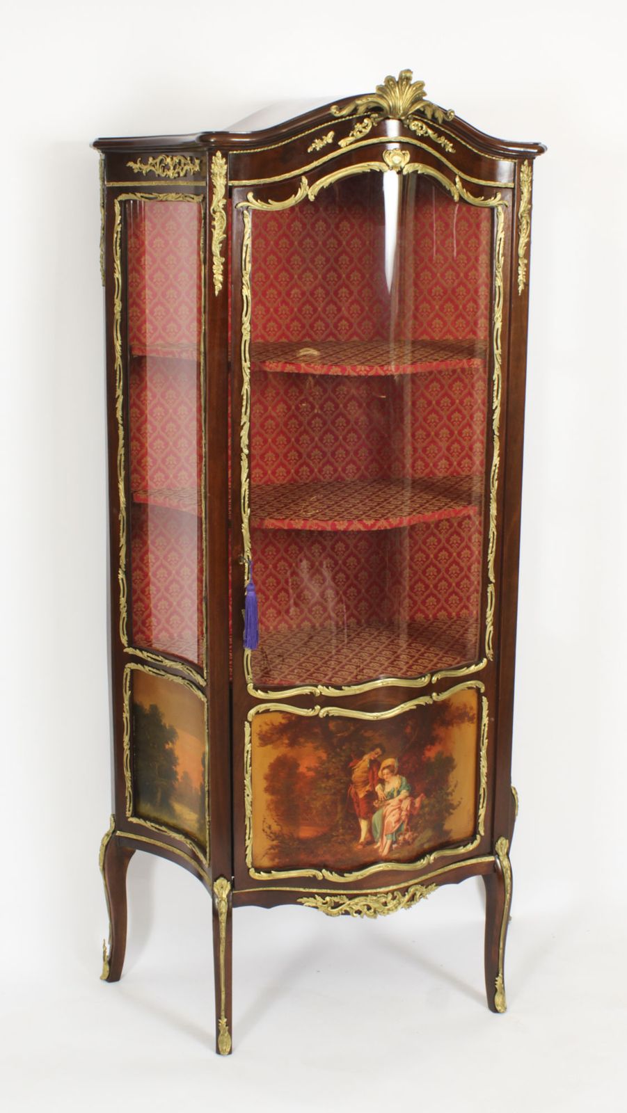 Antique French Vernis Martin Display Cabinet Vetrine Circa 1880 19th C photo furniture