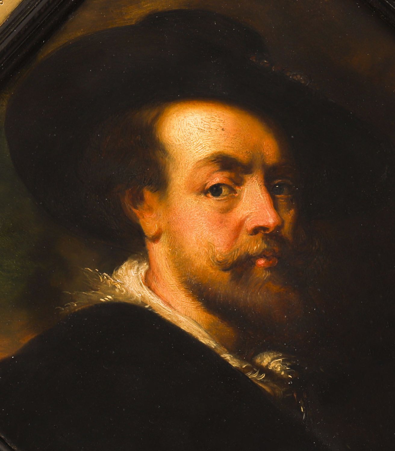 Antique Self Portrait Rubens By F. Flor For Flor & Findel 19th C photo for sale