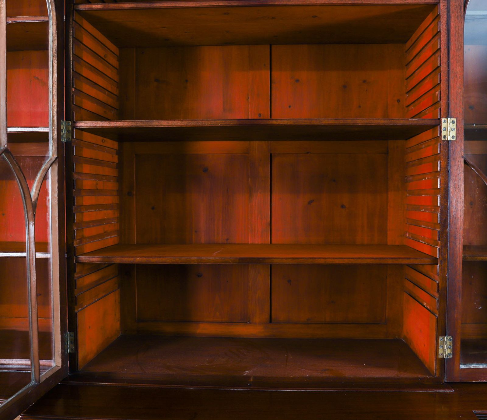 photo vintage Antique George III Secretaire Breakfront Bookcase Circa1820 19thc