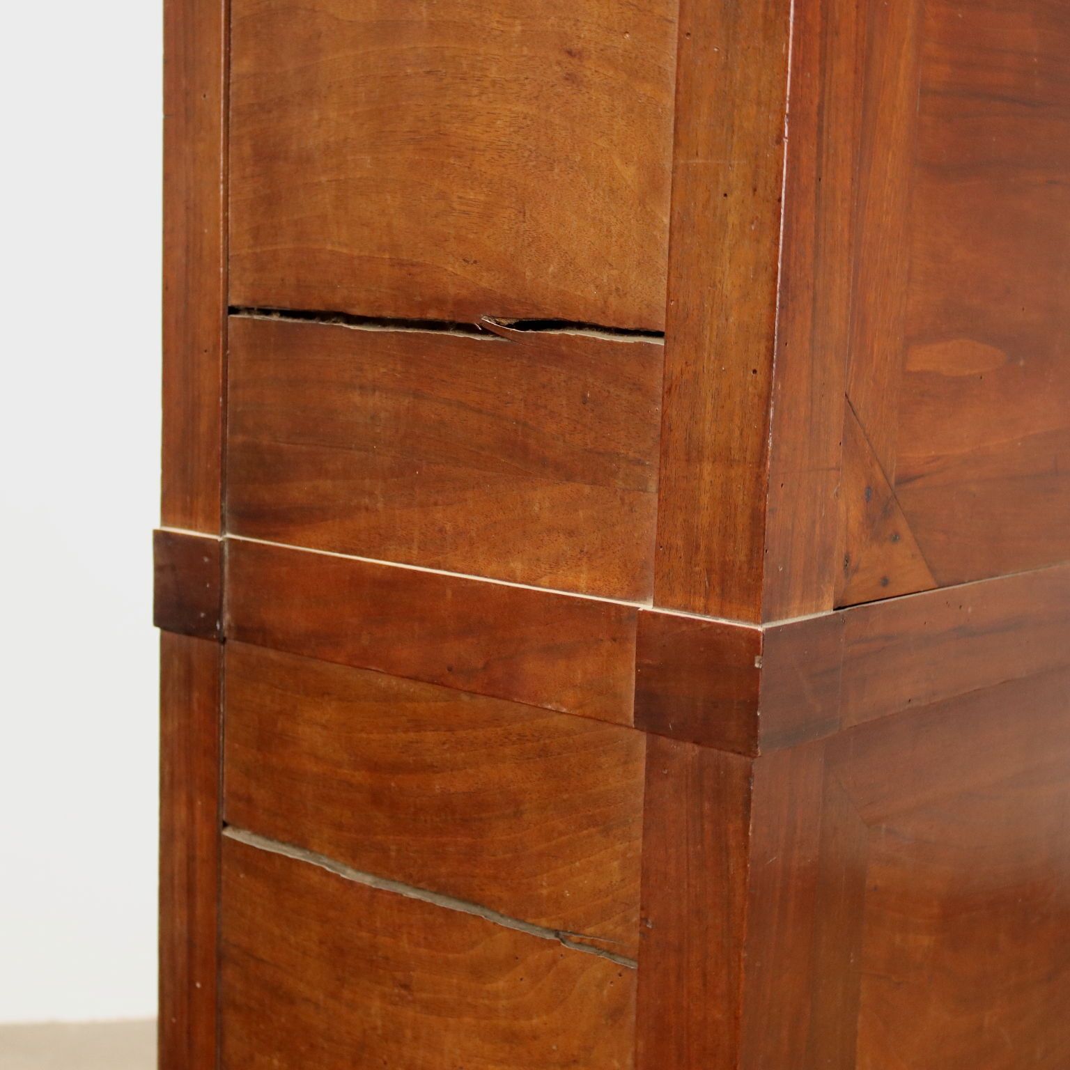 Antique Secrétaire Directoire Walnut Drawer Italy XVIII Century photo 890.0