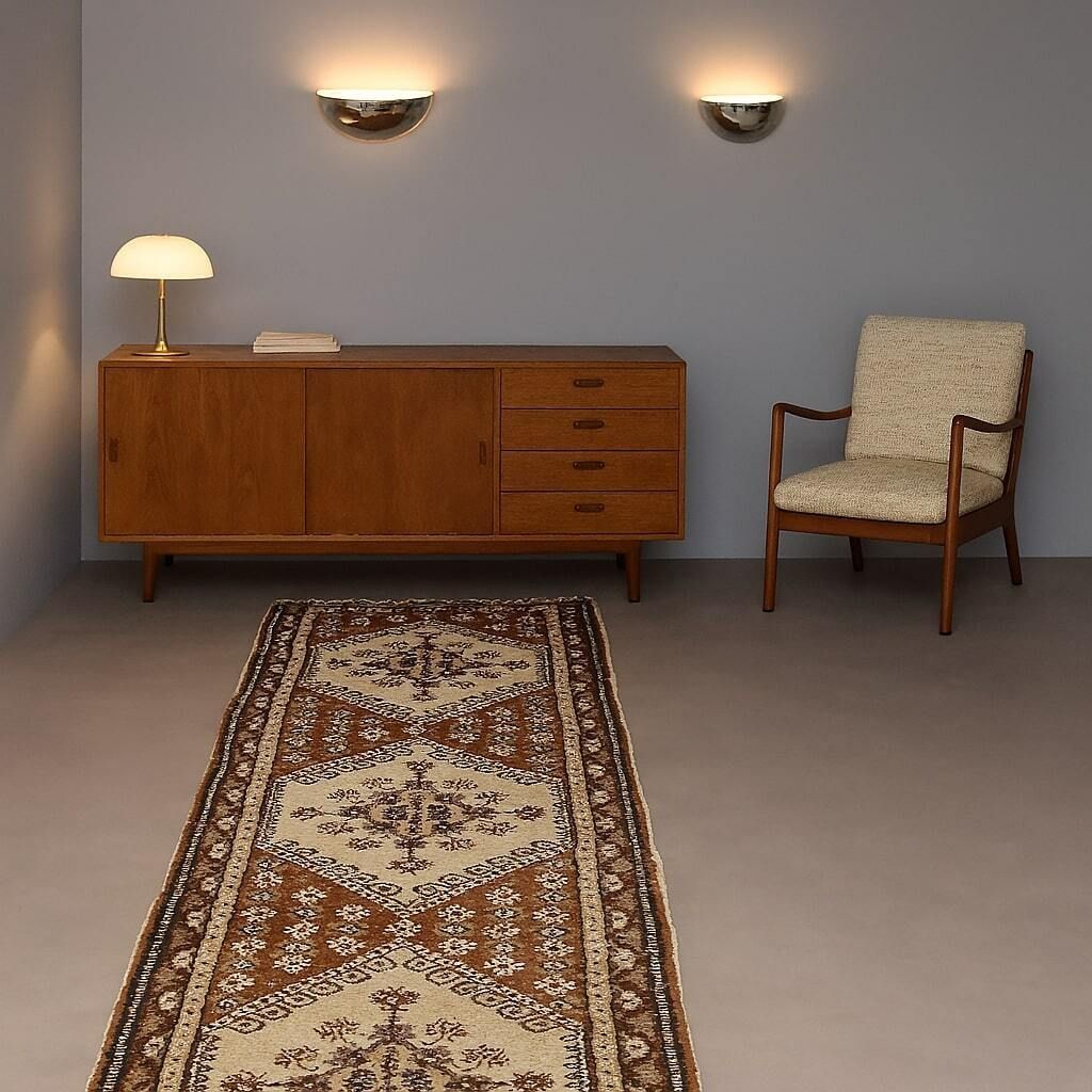 Antique Agadir Carpet Cotton Wool Heavy Knot Morocco 194 X 35 In photo furniture