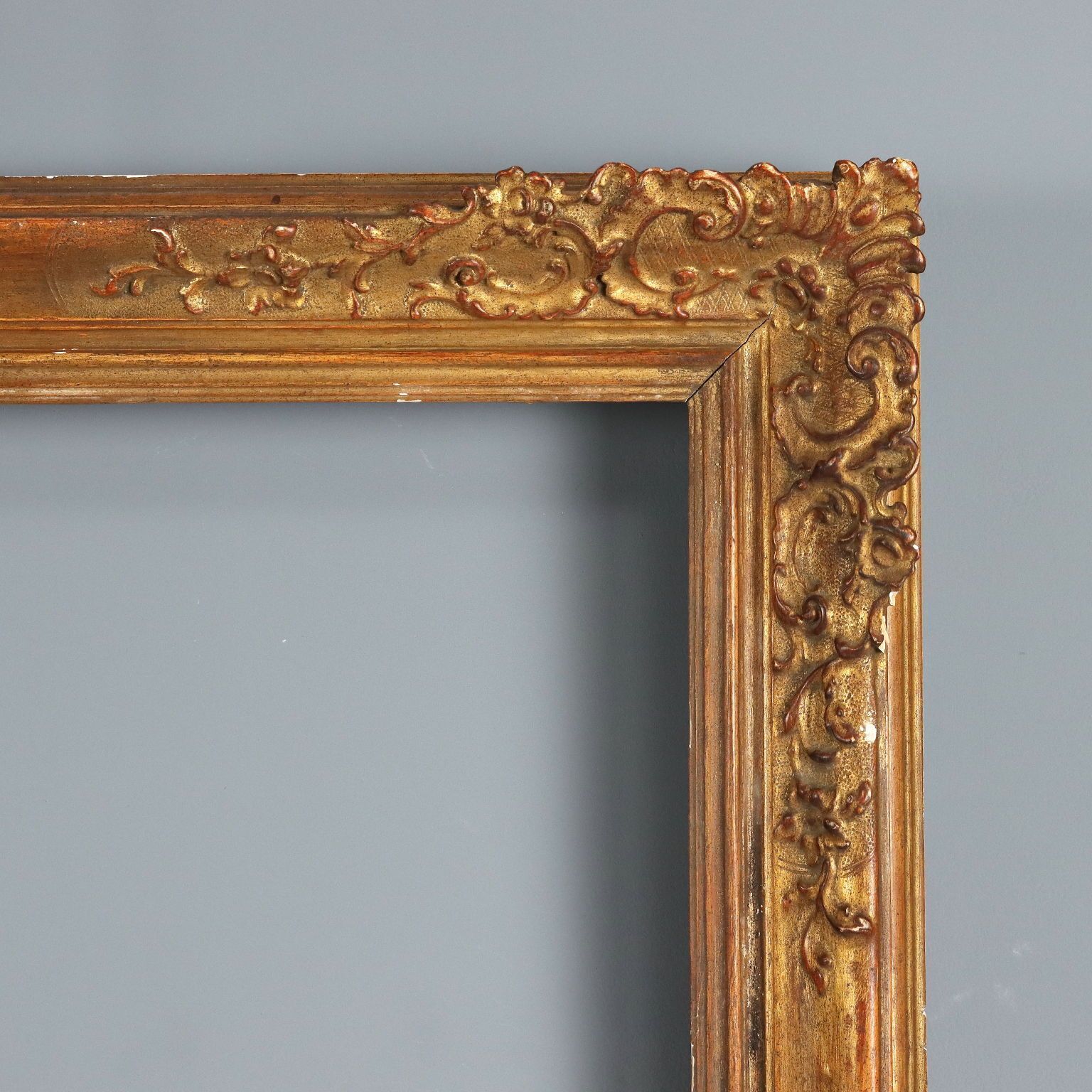 Antique Mirror Gilded Carved Wood Italy XX Century photo 680.0