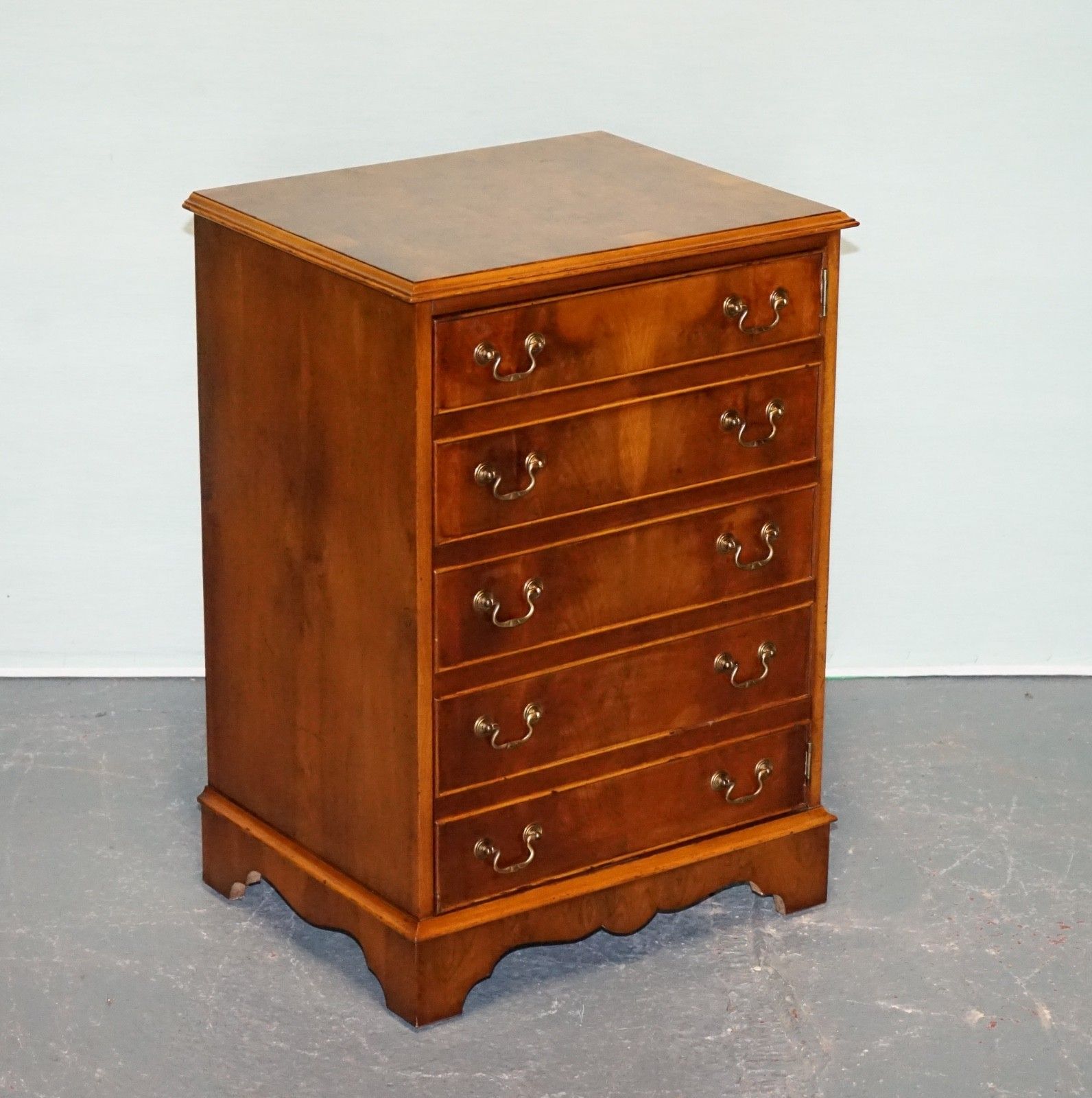 Vintage Faux Chest Of Drawers Record Cabinet photo furniture