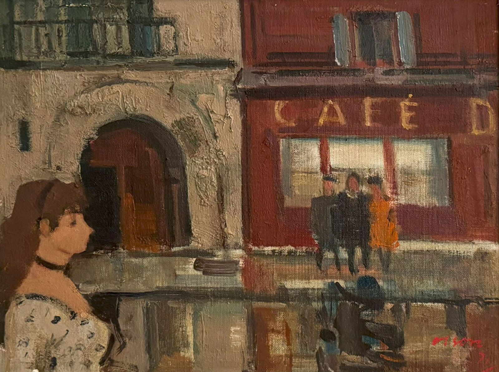 'A Girl In The Street, Paris, 1971' By Ove Olson photo Art