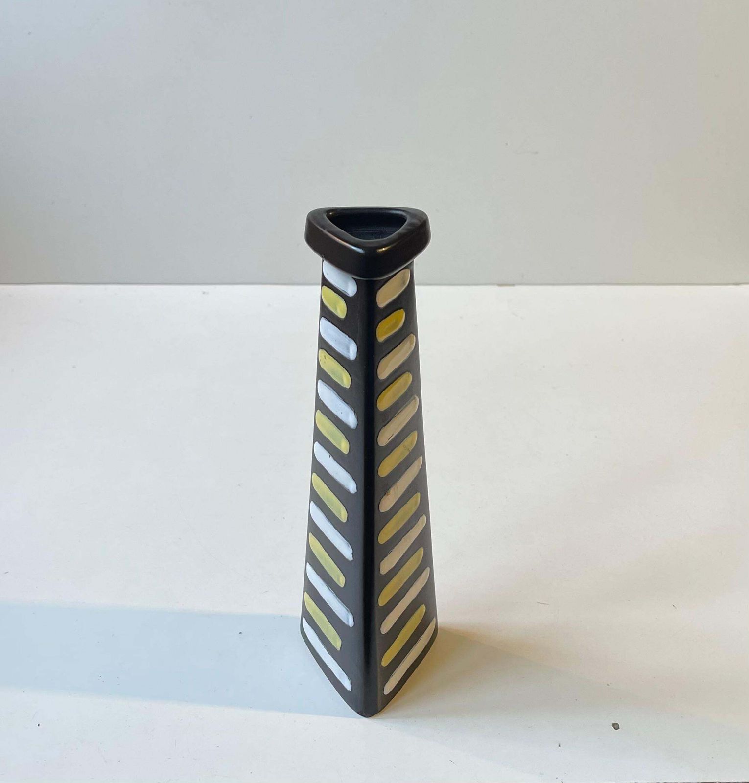 Black Trio Ceramic Vase By Hjördis Oldfors For Upsala Ekeby, 1950s photo Home Decor