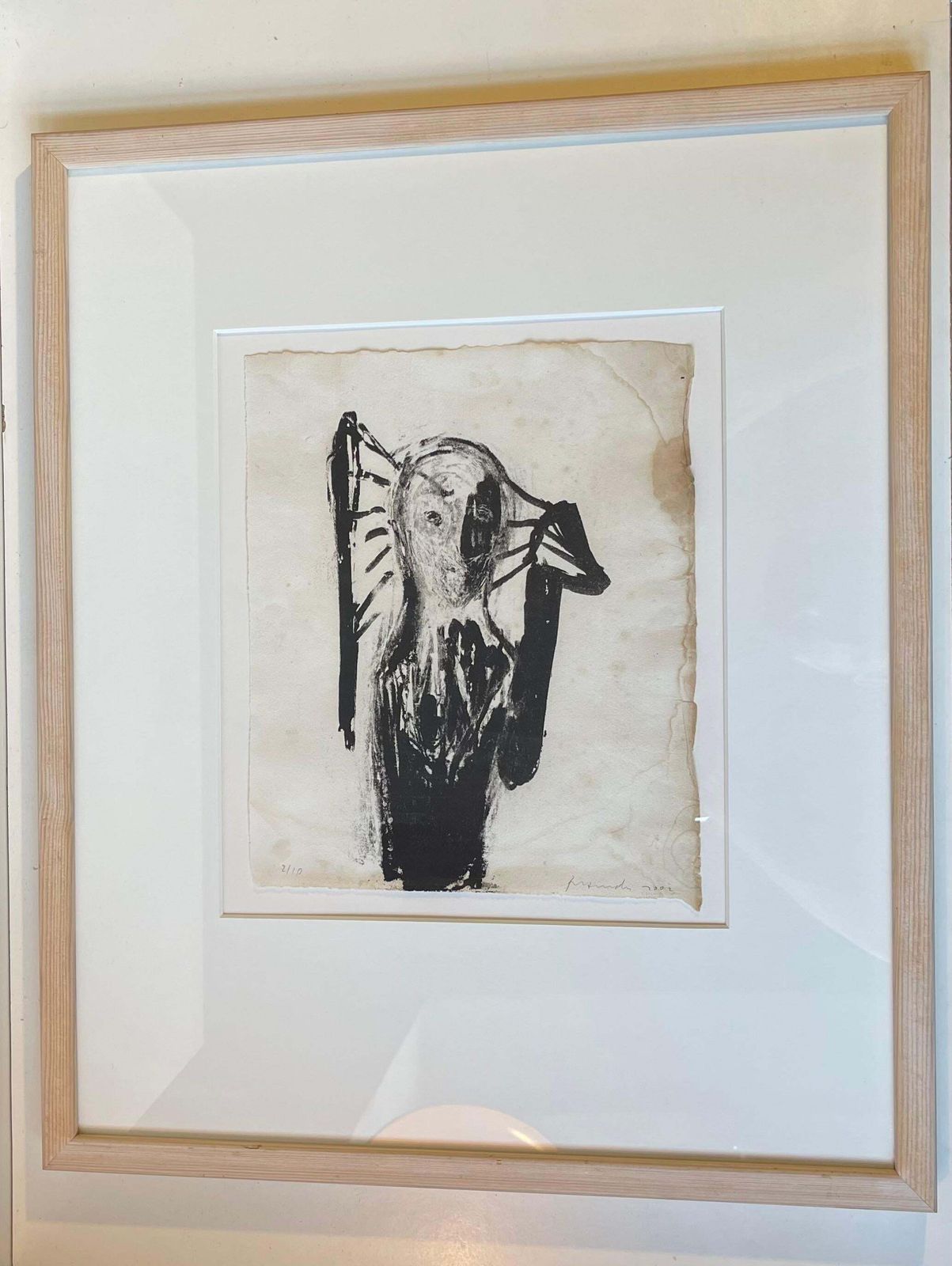 photo furniture Peter Brandes (1944 2025) Song For Homer's Odyssey   Black On Stressed Paper