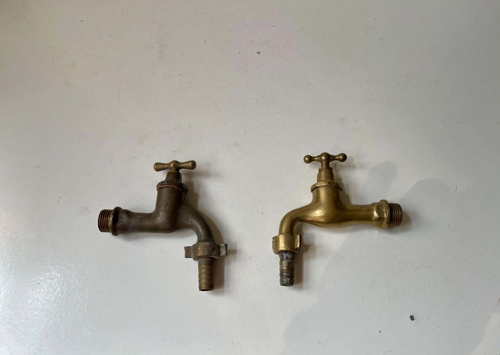 Vintage Brass Water Tap's   Faucet´S, 1950s, Set Of 2 photo Home Decor