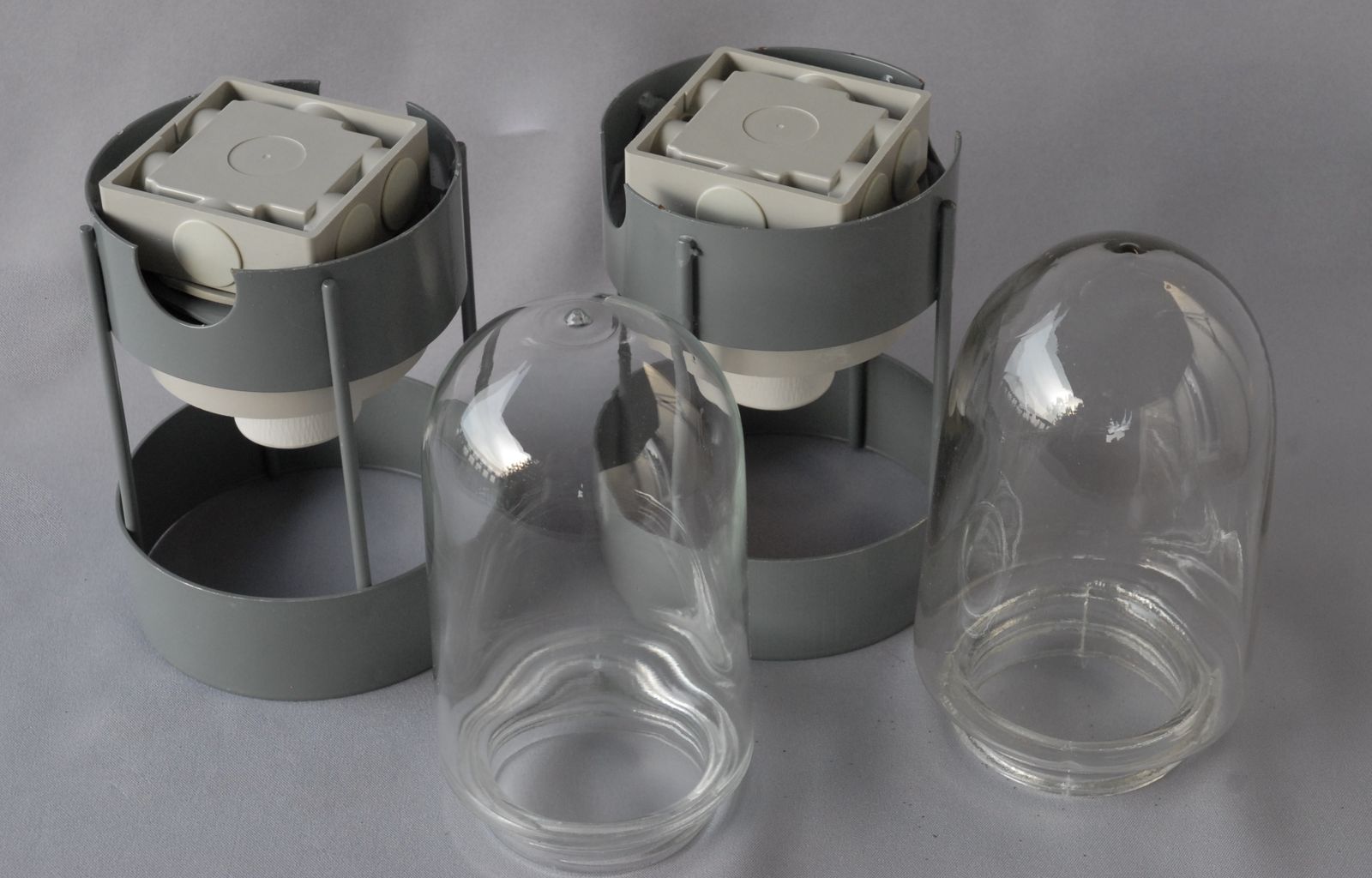 Model 244376 Ceiling Lamps By Jens Møller Jensen For Louis Poulsen, 1980s, Set Of 2 photo Lighting