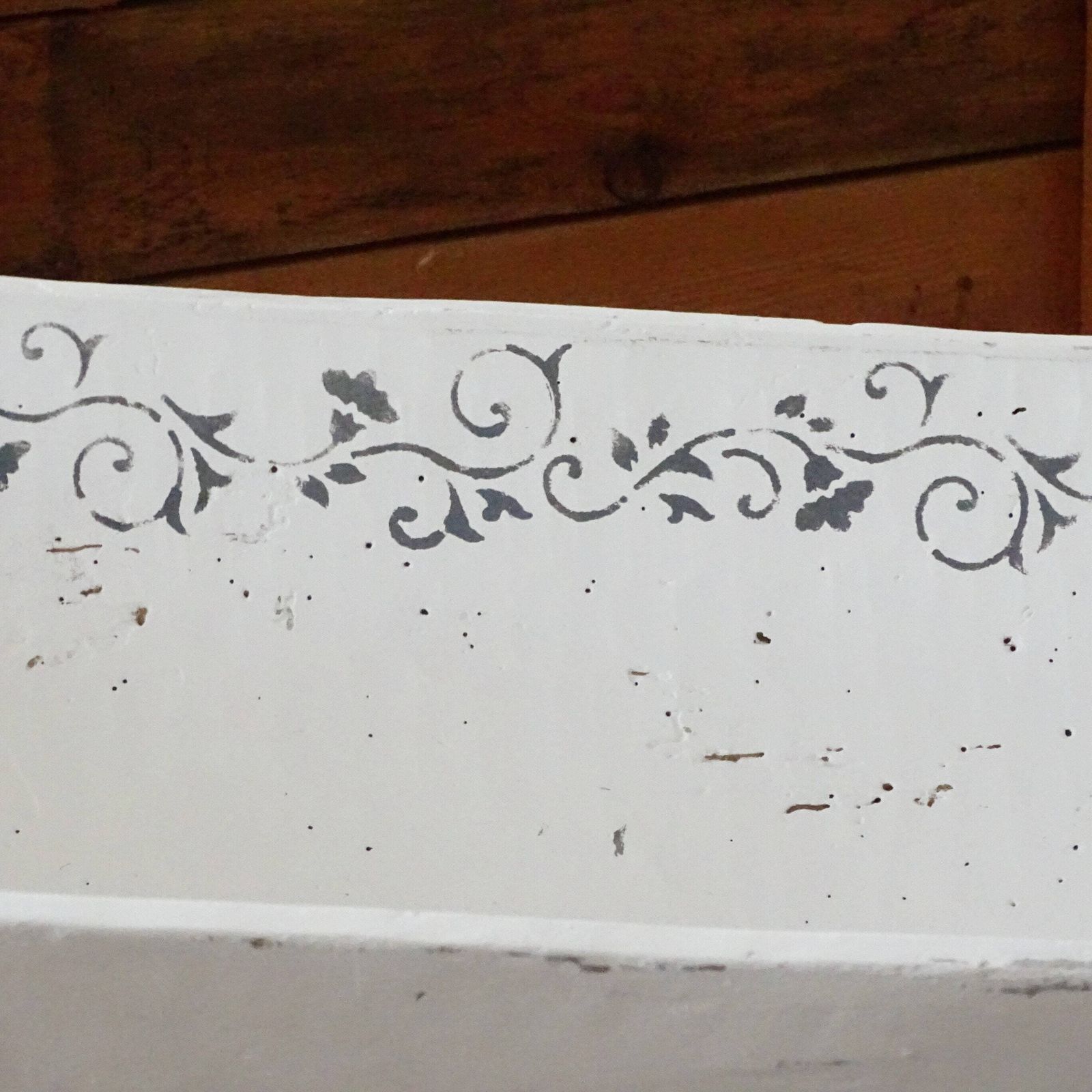 Extra Large Antique Wooden Trug: Hand Carved Shabby Chic Basket photo for sale