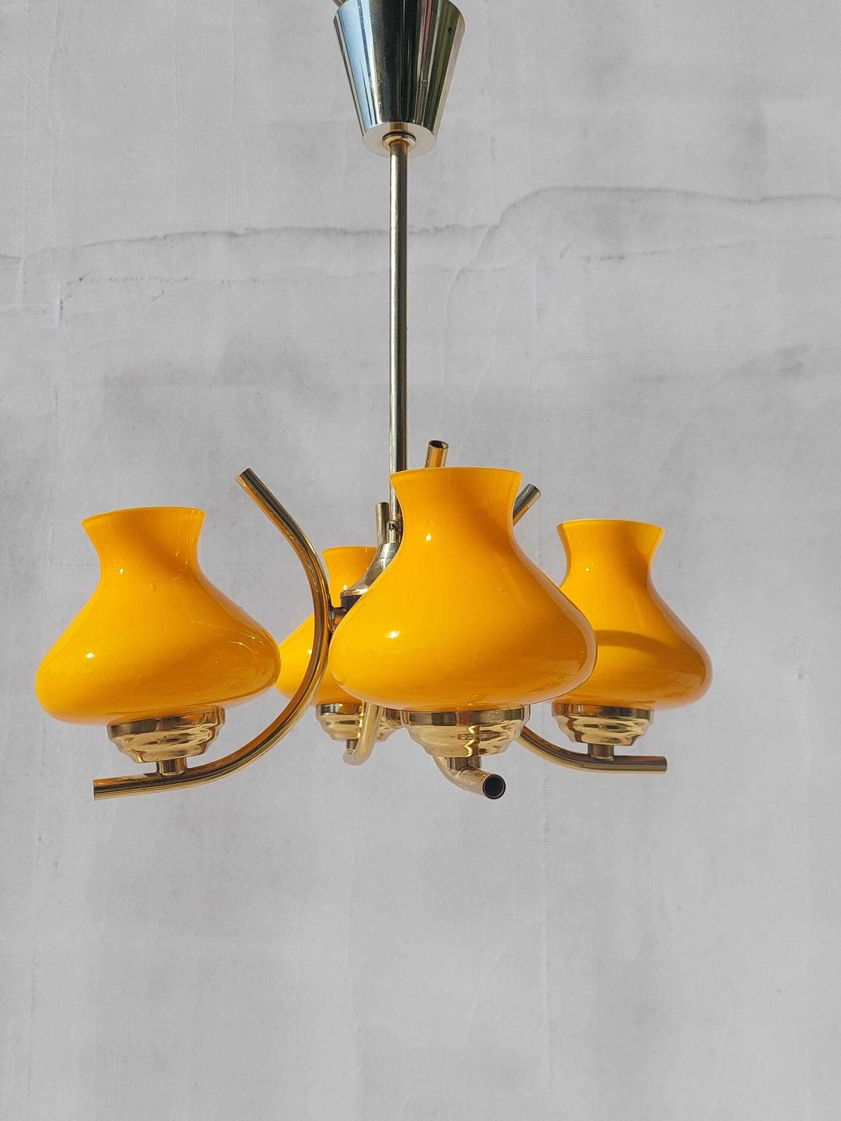 Sputnik Chandelier / Space Age Pendant Lamp / Retro Chandelier / Retro Pendant Lamp / Mcm Pendant Lamp / 70's