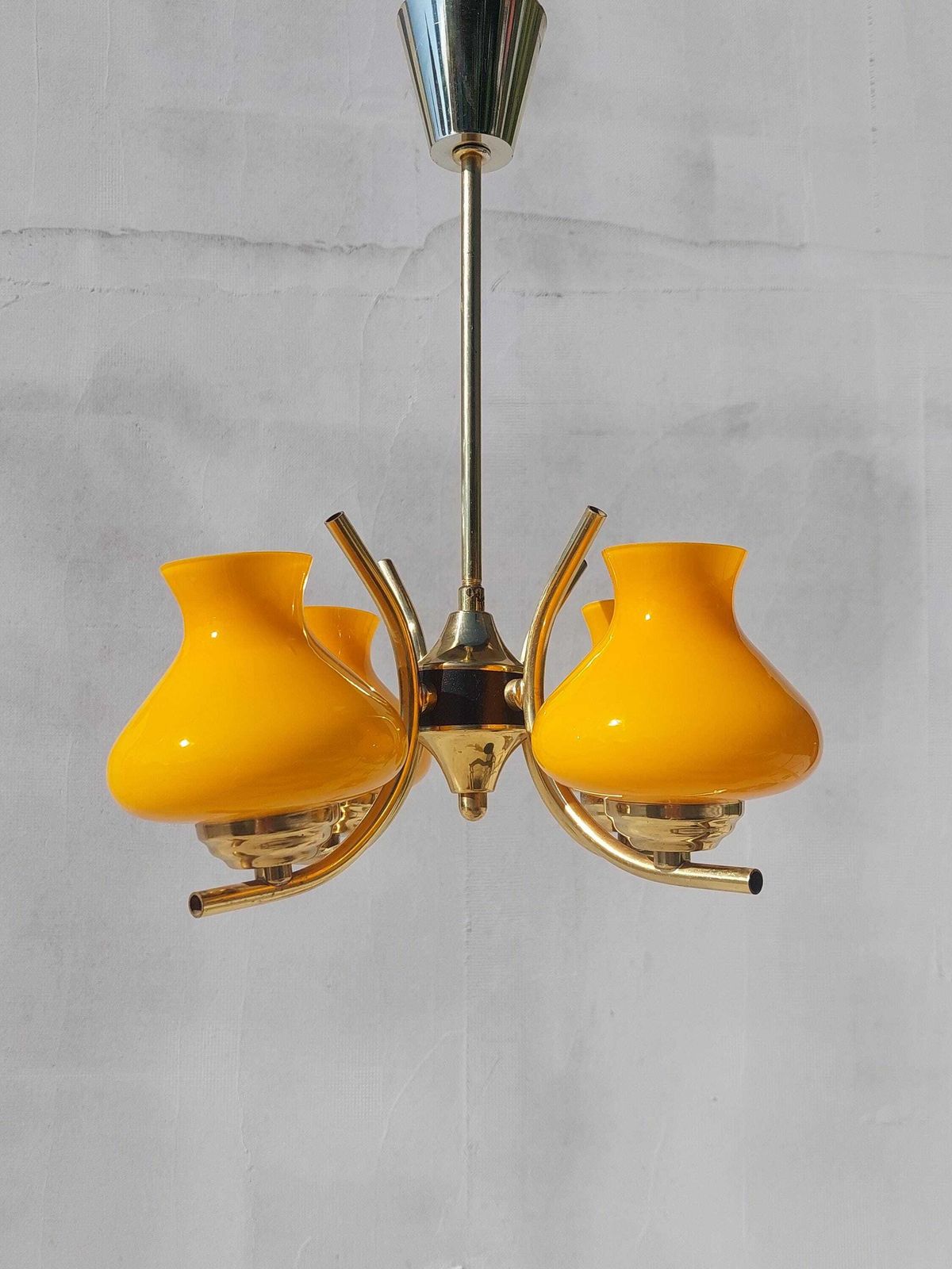 Sputnik Chandelier / Space Age Pendant Lamp / Retro Chandelier / Retro Pendant Lamp / Mcm Pendant Lamp / 70's photo vinterior