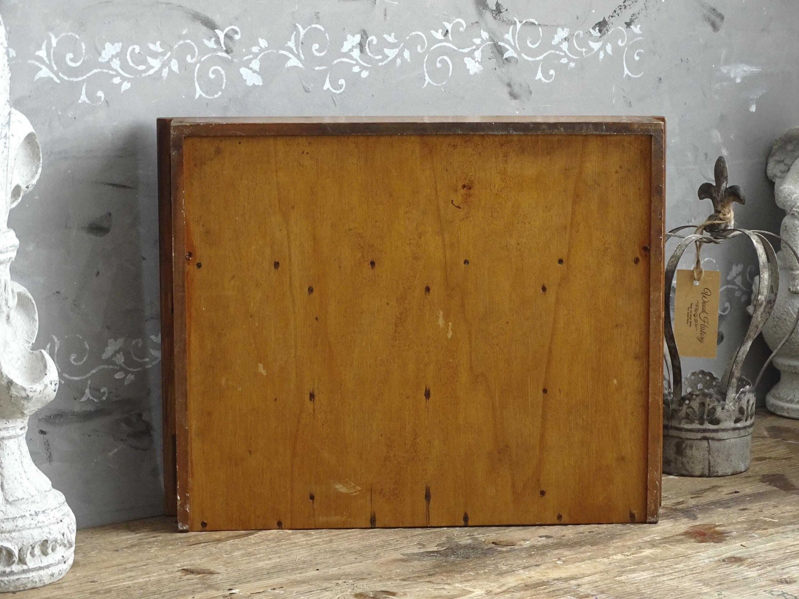 Antique French Wood Cash Register Drawer: Coin Tray Organizer photo vinterior