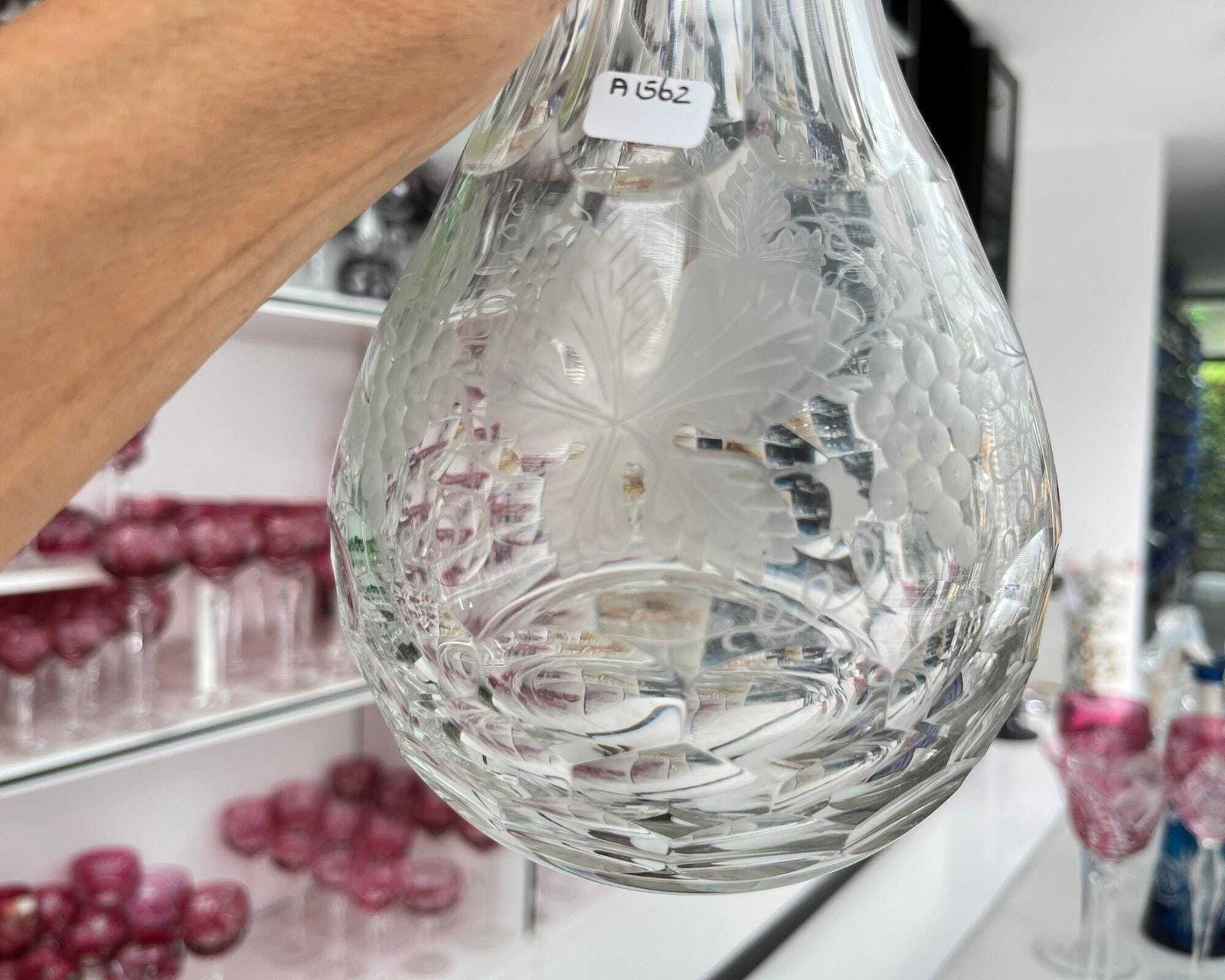 Val Saint Lambert Grapevine Decanter (Gesigneerd) photo 334.0