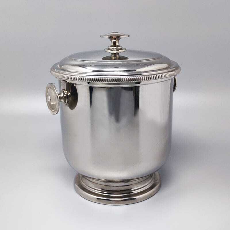 1960s Stunning Ice Bucket In Stainless Steel By Macabo photo for sale