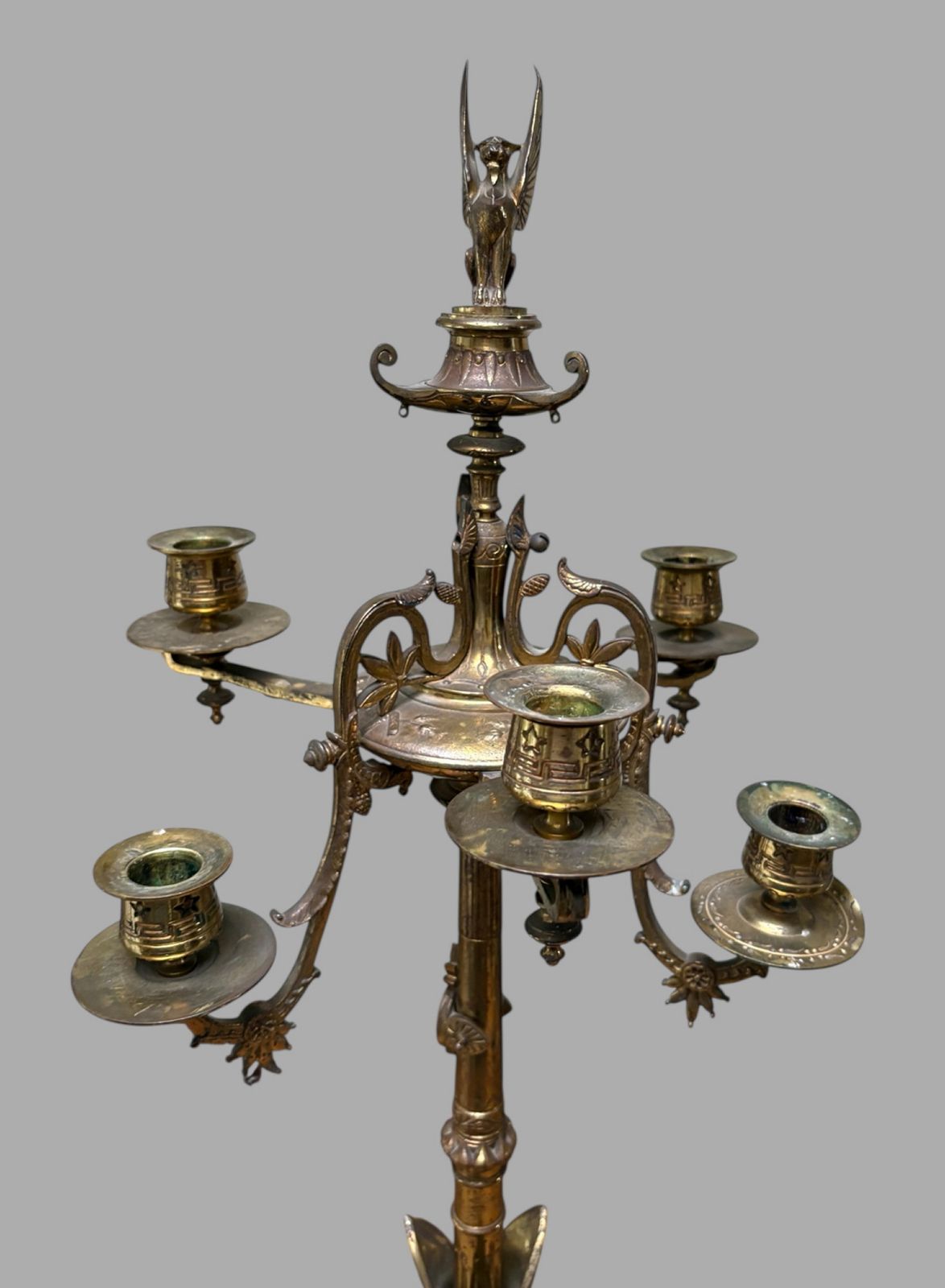 A Set Of Fabulous Auguste Cain French Gilt Bronze Candelabra photo for sale