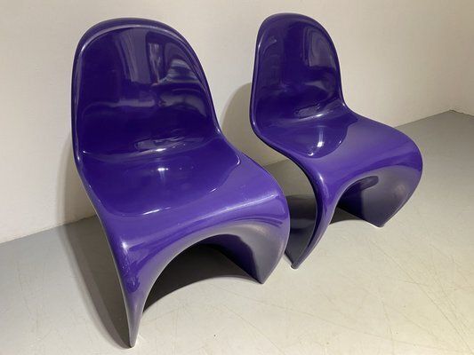 Vintage Chair In Purple By Verner Panton For Bayer, 1960s photo furniture