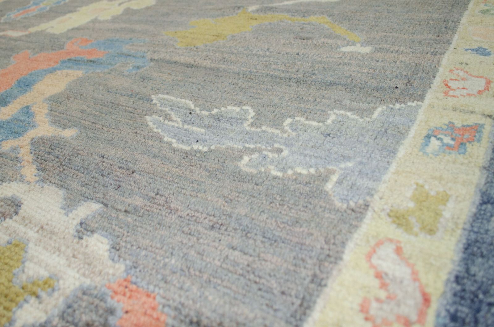 Antique Finished Ushak Carpet 357x309cm photo Textiles