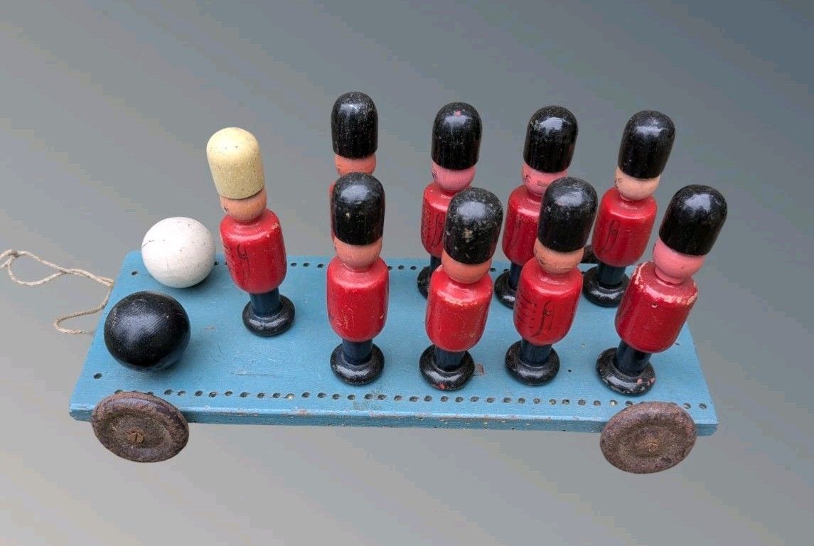 Antique Toy Soldiers Skittles  Vintage Toys photo Home Decor