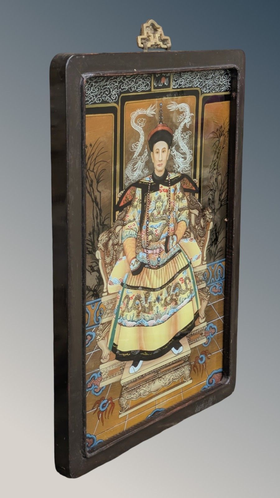 Good Chinese Painting On Glass Dignitary photo furniture