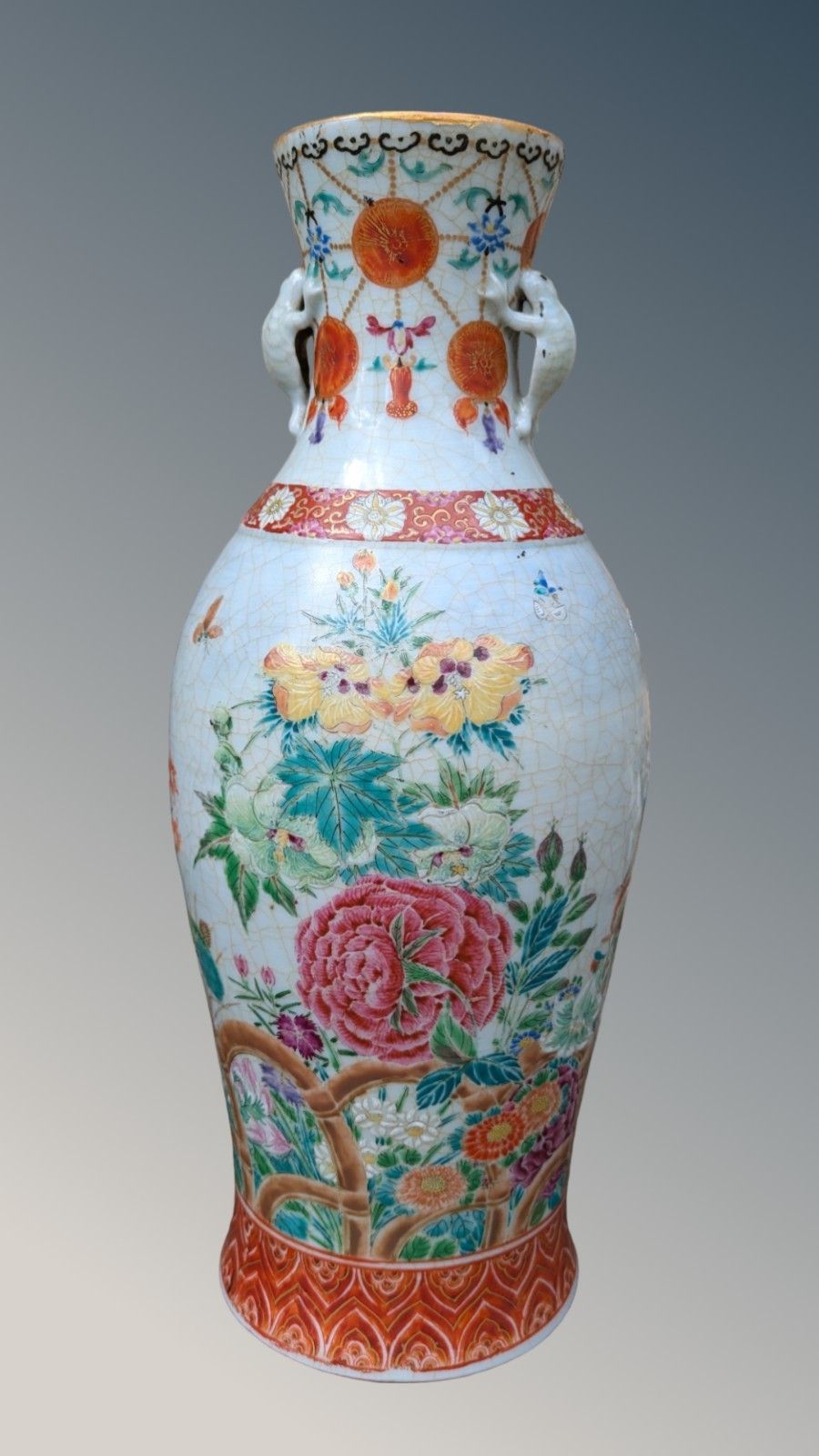 Beautiful Pair Of Japanese Kutani Vases Meiji Period photo buy