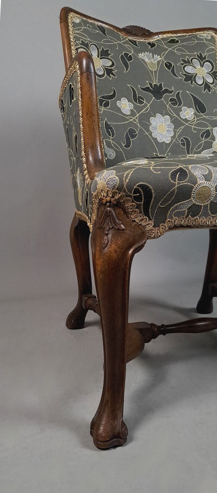 Lovely 19th Century Wing Arm Chair In The Queen Anne Manner C. 1850 photo 1050.0