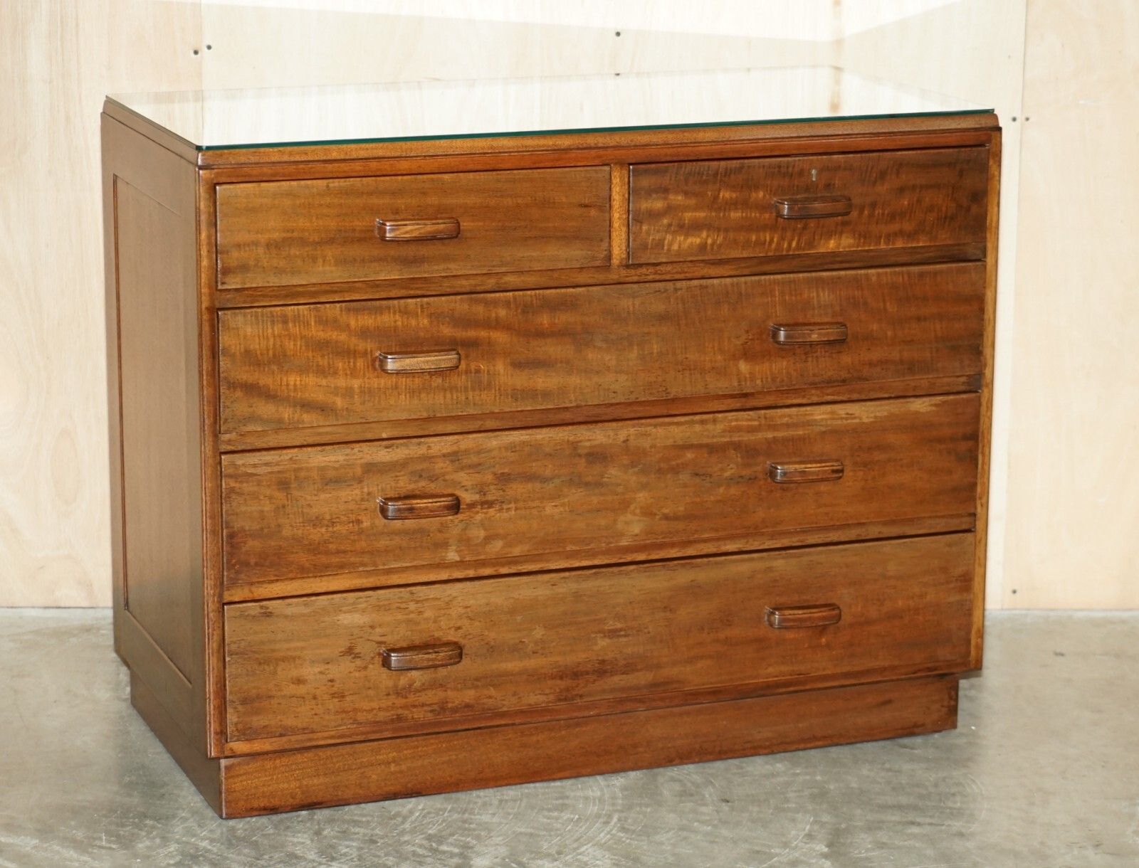 1 Of 2 Alfred Cox Mid Century Modern Chests Of Drawers Circa 1952 Period Oak photo for sale