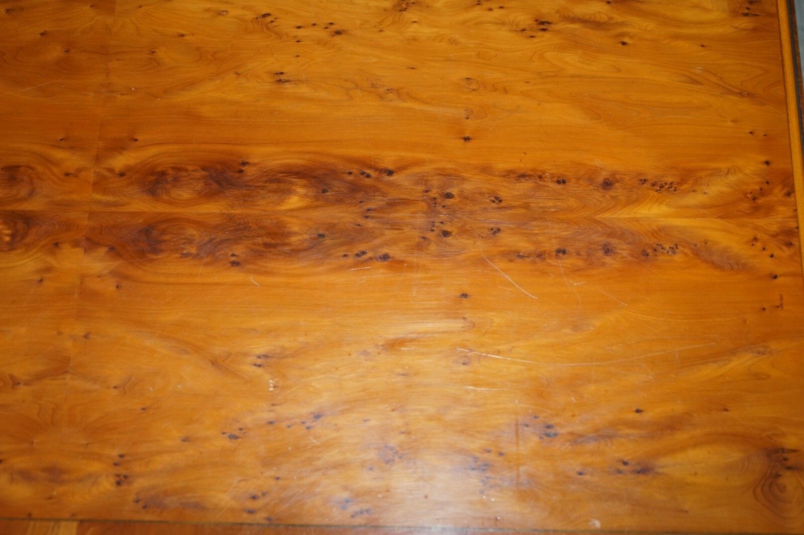 Sublime Vintage Bevan Funnell Extending Burr Yew Wood Coffee Table Part Of Suite photo buy