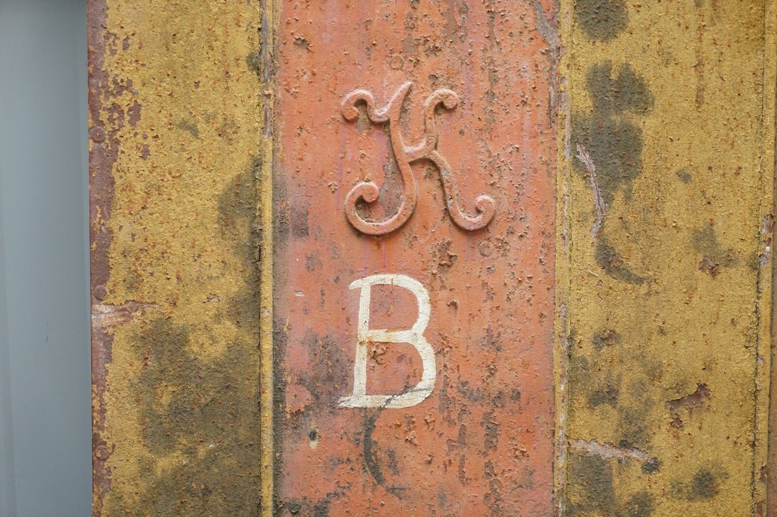 Rare 1922 Hand Painted Hungarian Hand Painted Security Anti Looting Door Hungry photo Home Fixtures
