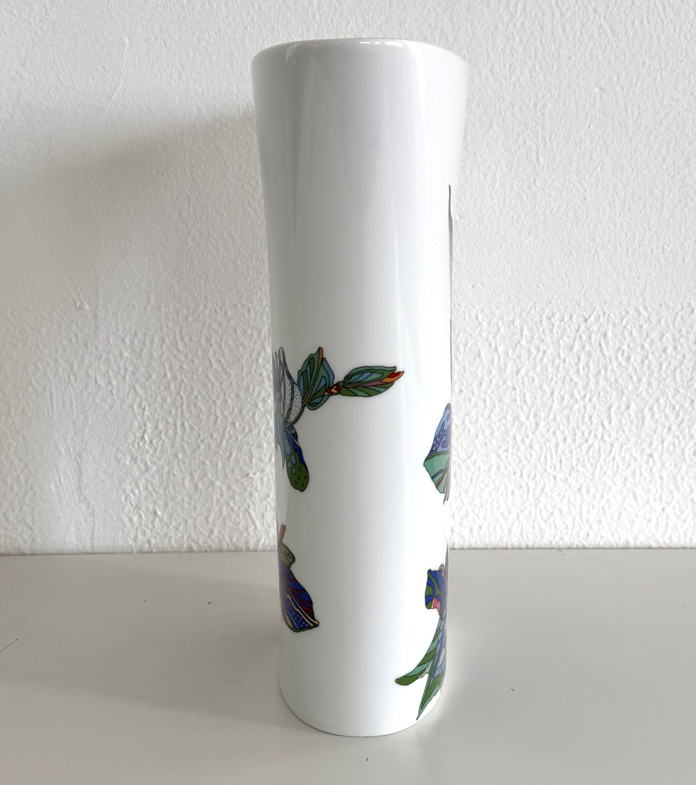 650.0 Brigitte Doege For Rosenthal Germany Large Porcelain Flower Vase, 1990s photo