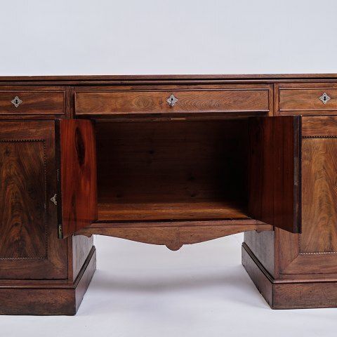 Sideboard / Desk   Hand Polished Mahogany   English Style   1860s photo 2095.0