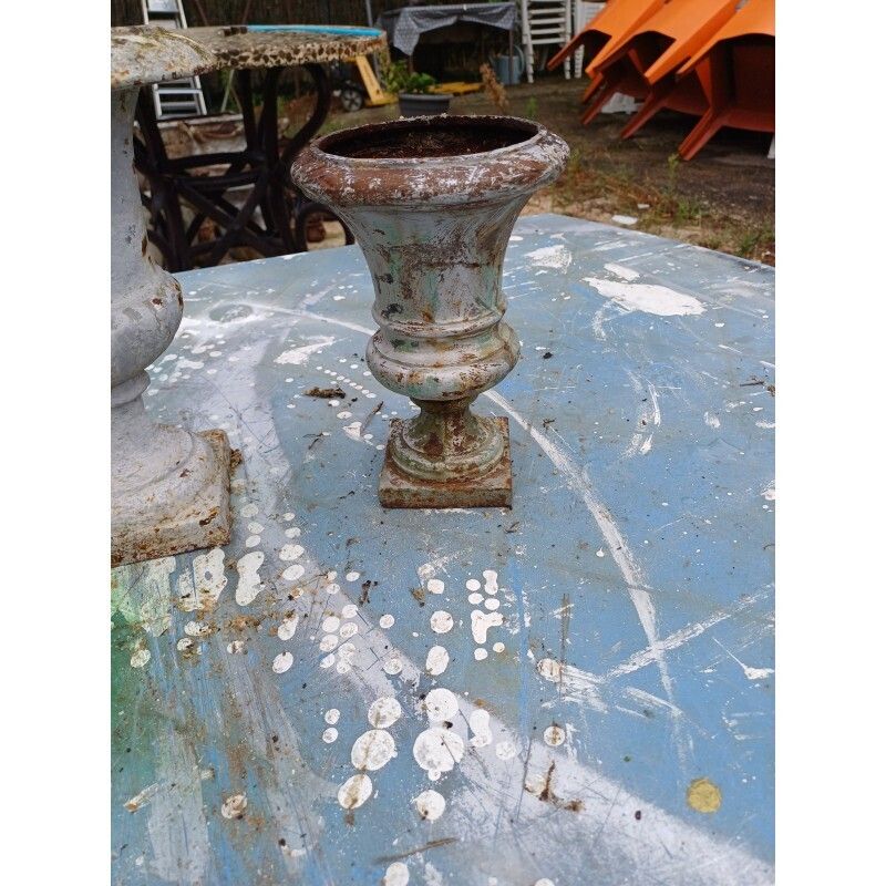Set Of 6 Medici Cast Iron Vases From Charleville   Mézières 1900 photo buy