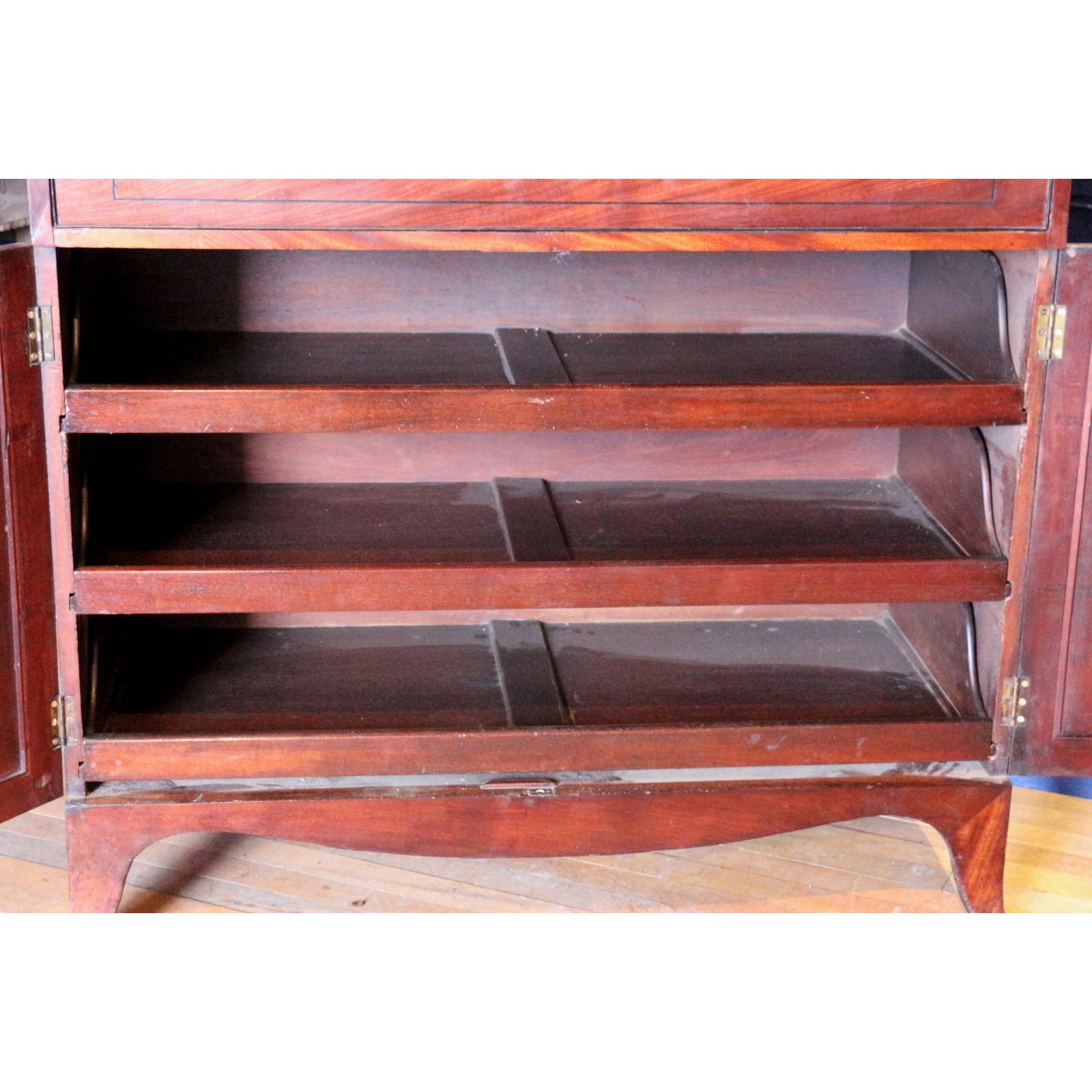 photo for sale A Fine Regency Period Thomas Hope Mahogany Secretaire Bookcase