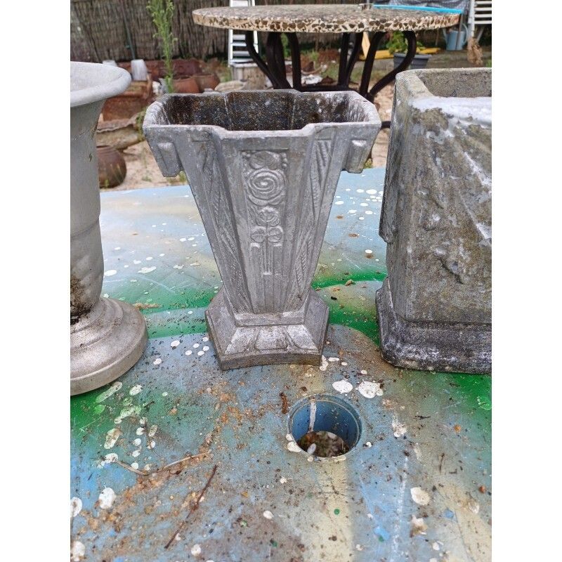 Set Of 8 Aluminum Vases 1900, 1900s photo buy