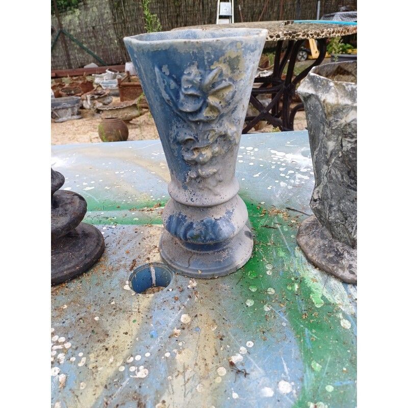 Lot Of 6 Cast Iron Vases From 1900 From Charleville Mézières photo 194.0