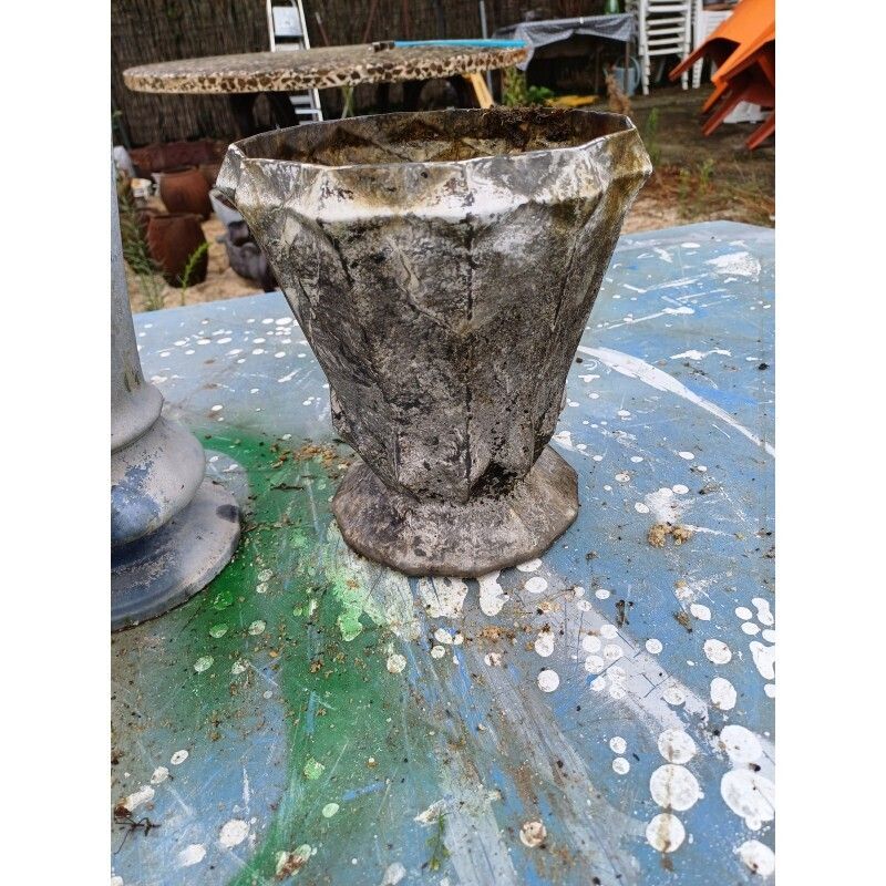 Lot Of 6 Cast Iron Vases From 1900 From Charleville Mézières photo vinterior