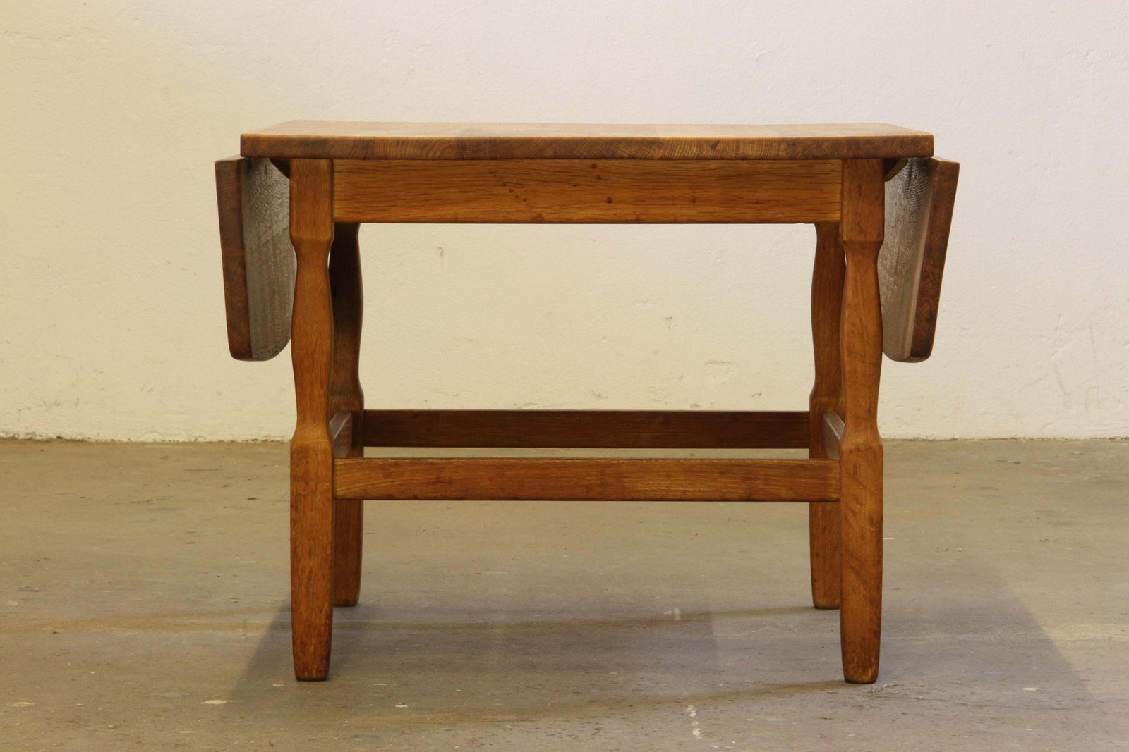 photo for sale 1960s Mid Century Brutalist Danish Coffee Table In Oak Attributed To Kjærnulf