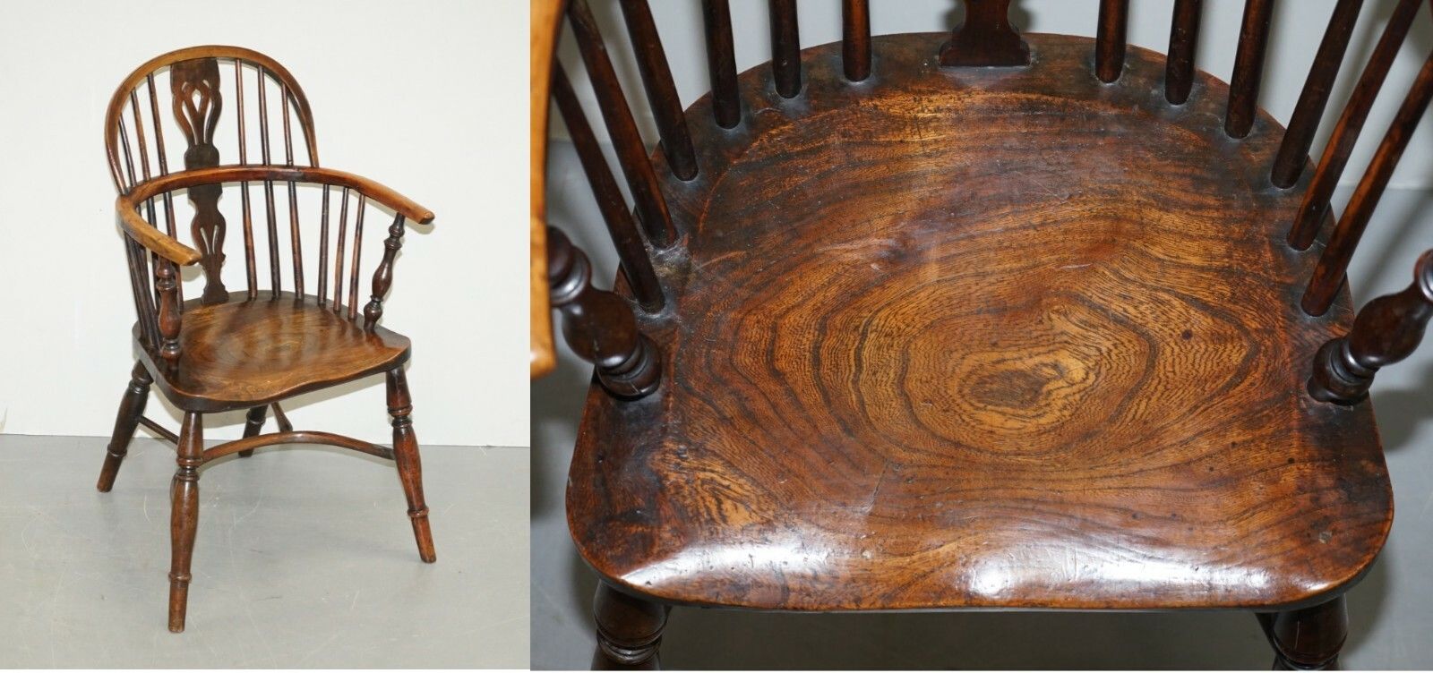 1 Of 6 Solid Elm Windsor Armchairs Circa 1860 English Countryhouse Furniture photo furniture
