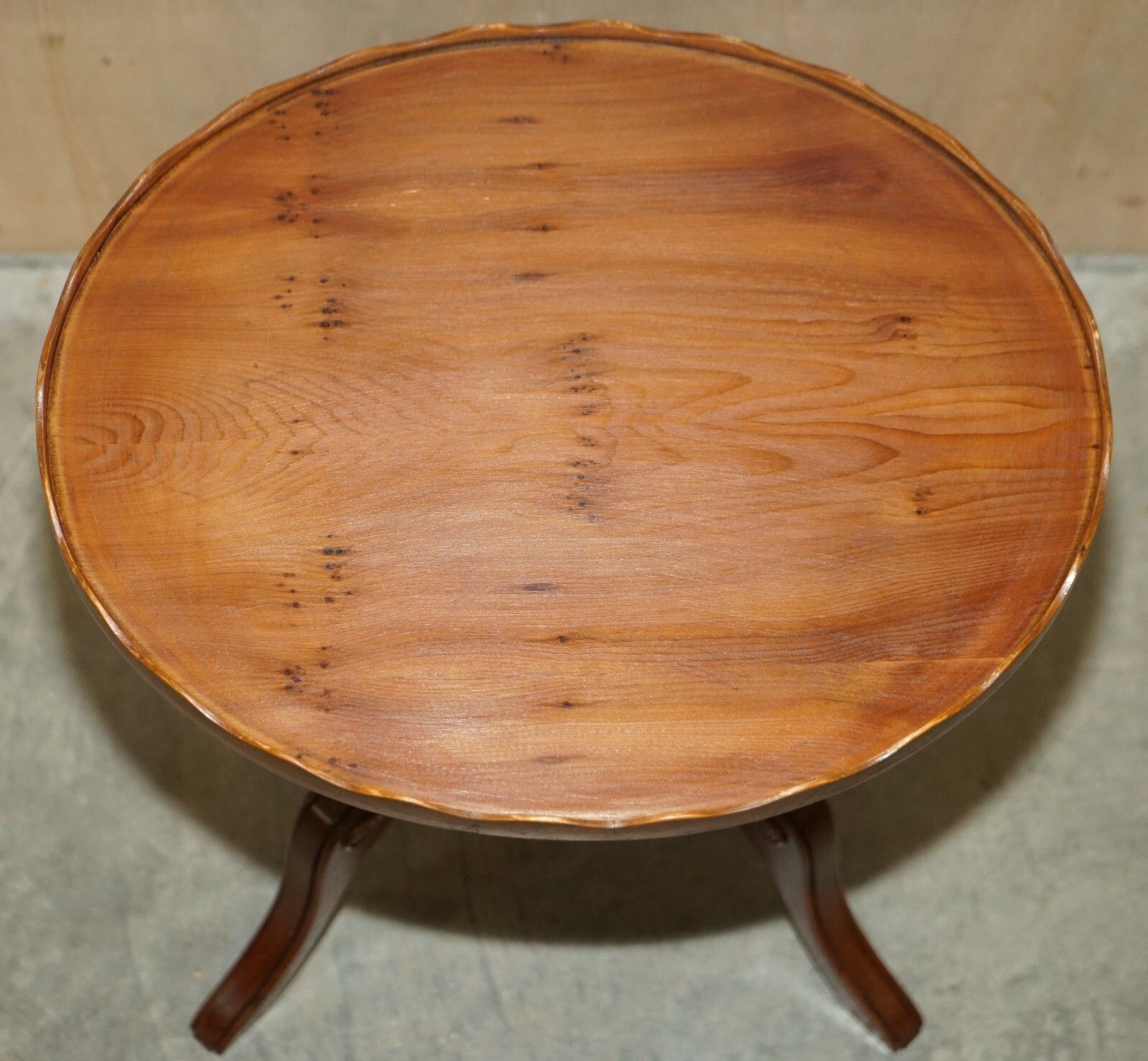 Furniture Pair Of Burr Yew Wood Beresford & Hicks Side End Lamp Tables With Gallery Rail photo