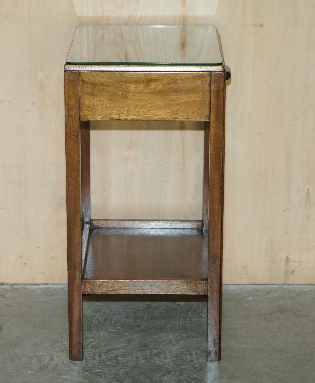 Furniture Pair Of Tall Moss Partners 1952 Mid Century Modern English Oak Side End Tables photo