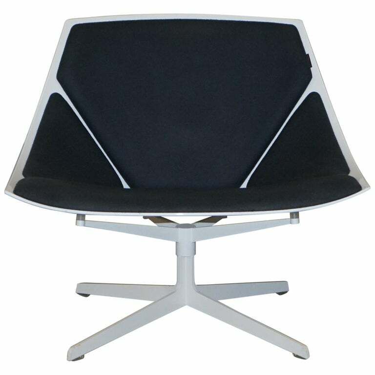 Rrp £2,265 Fritz Hansen Metal Frame Space Lounge Chair By Jehs & Laub Very Cool