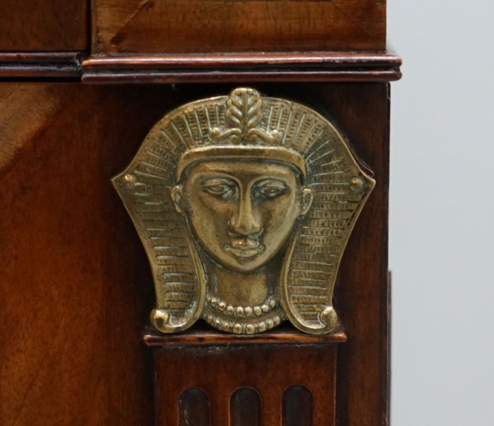 Antique Circa 1900 Flamped Mahogany Gilt Bronze Sideboard In The Regency Taste photo buy