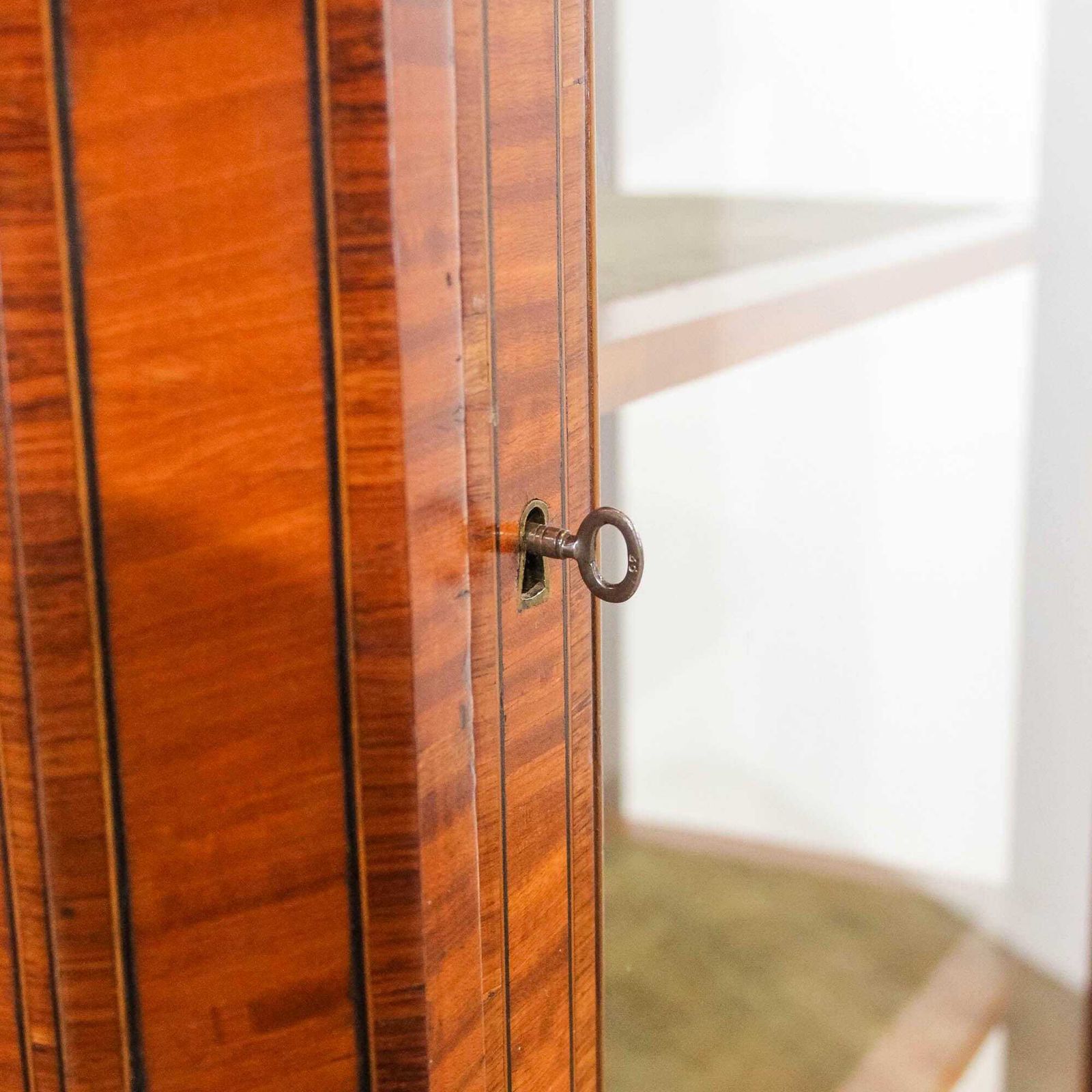 photo for sale Antique Inlaid Kingswood Display Cabinet | Antiques | Antique Cabinet | Antique Storage | Display Cabinet (M 6315)