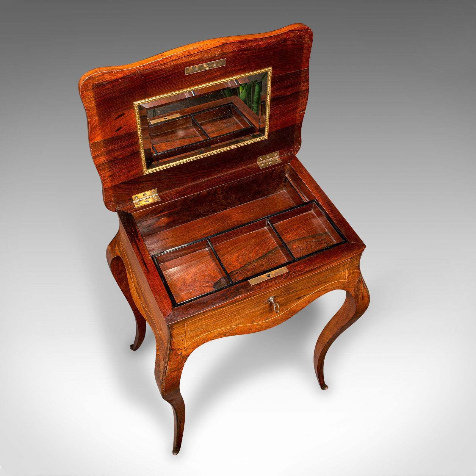 photo furniture Antique Jewellery Table, French, Walnut, Side, Occasional, Victorian, Circa 1890