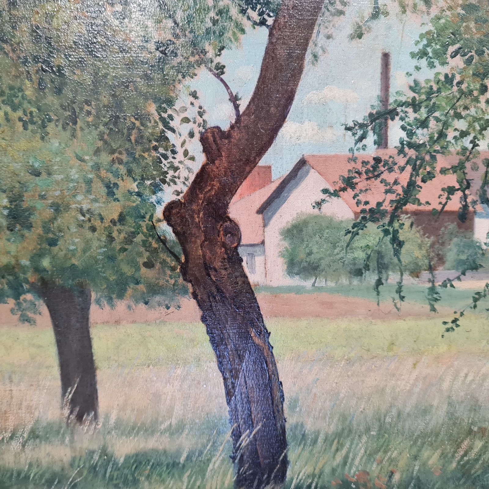 Antique French Oil Painting C1900 Free Uk Delivery photo furniture