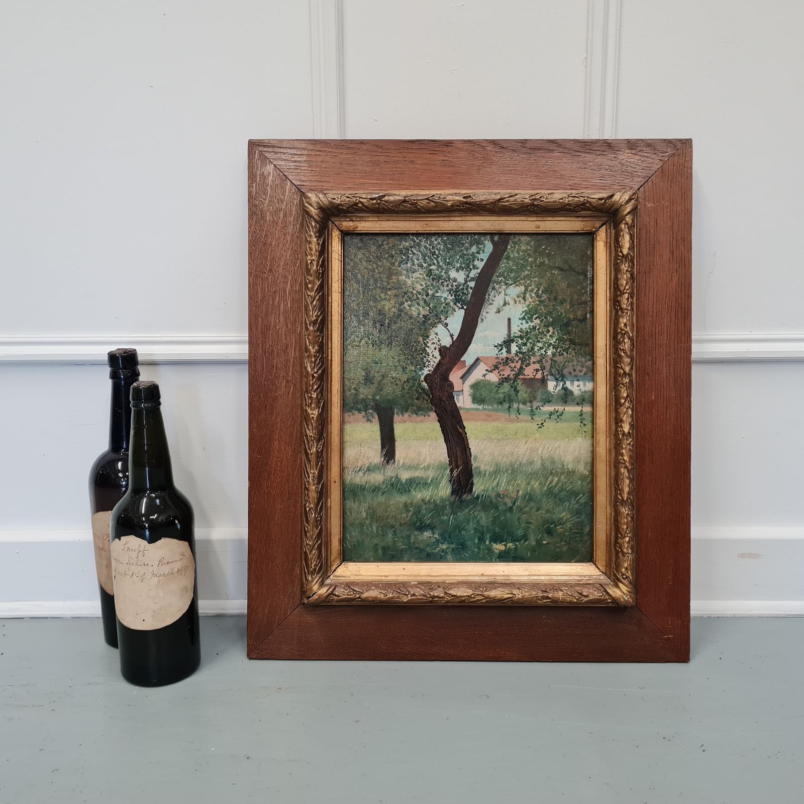 Antique French Oil Painting C1900 Free Uk Delivery photo for sale