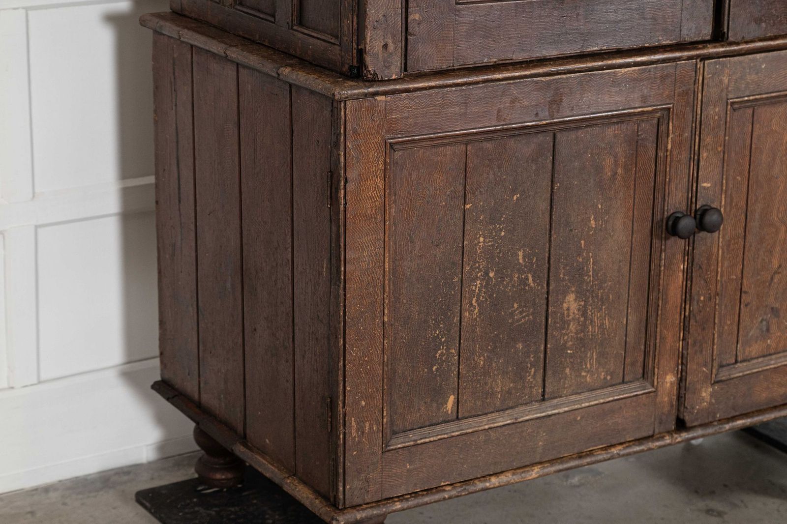 photo furniture English Georgian Country Scrumble Grained Pine Housekeepers Cupboard