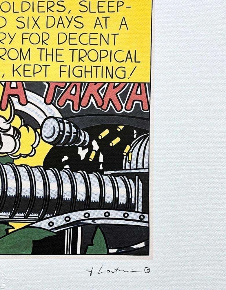 Roy Lichtenstein, "Takka Takka", 1990s, Silk Screen photo furniture