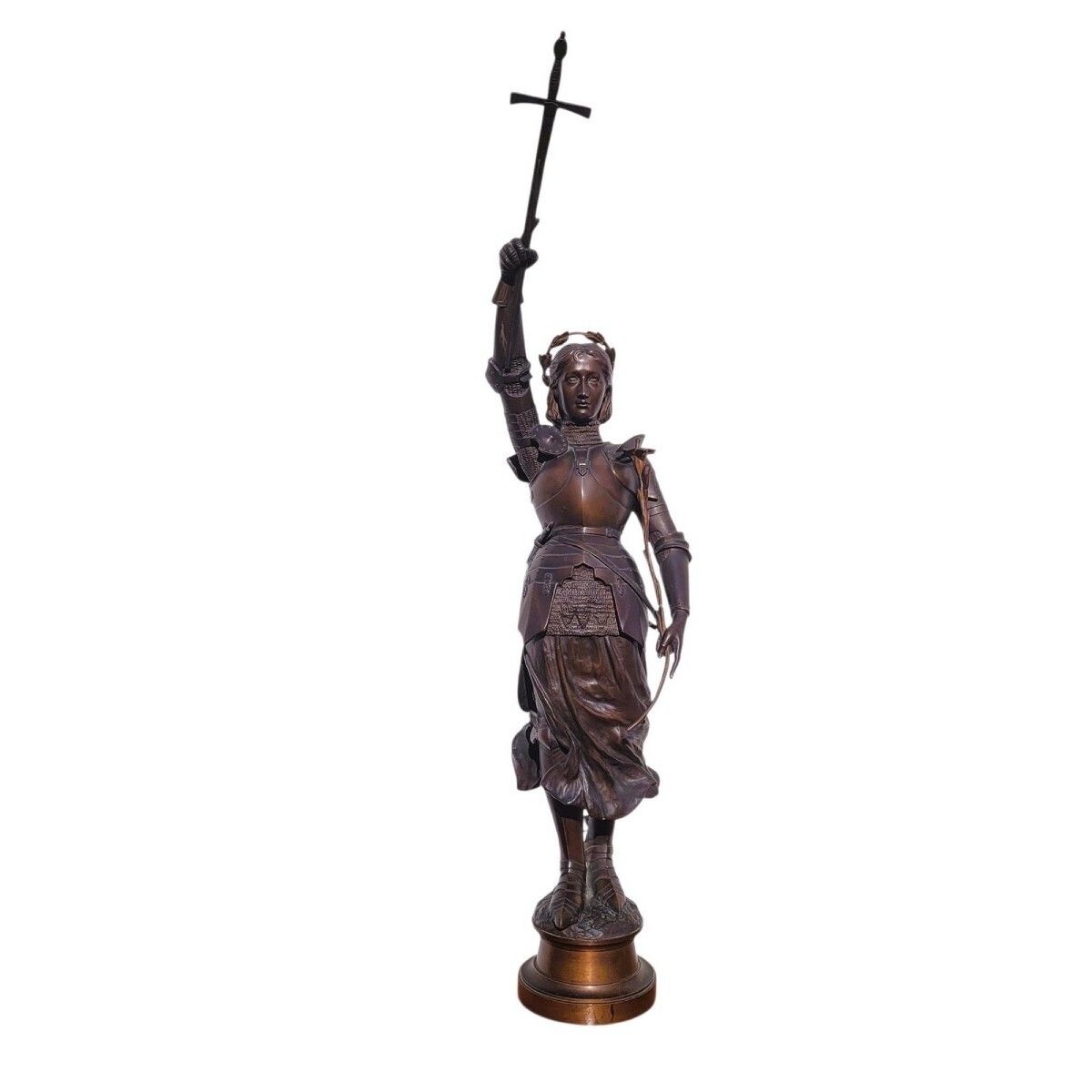 Contenot, Joan Of Arc, Signed Bronze, Late 19th Early 20th Century