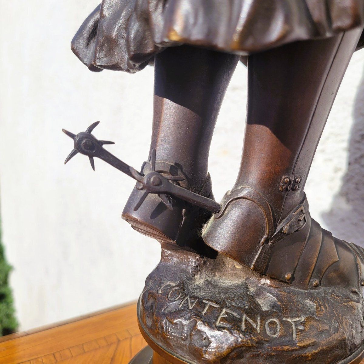 Contenot, Joan Of Arc, Signed Bronze, Late 19th Early 20th Century photo buy