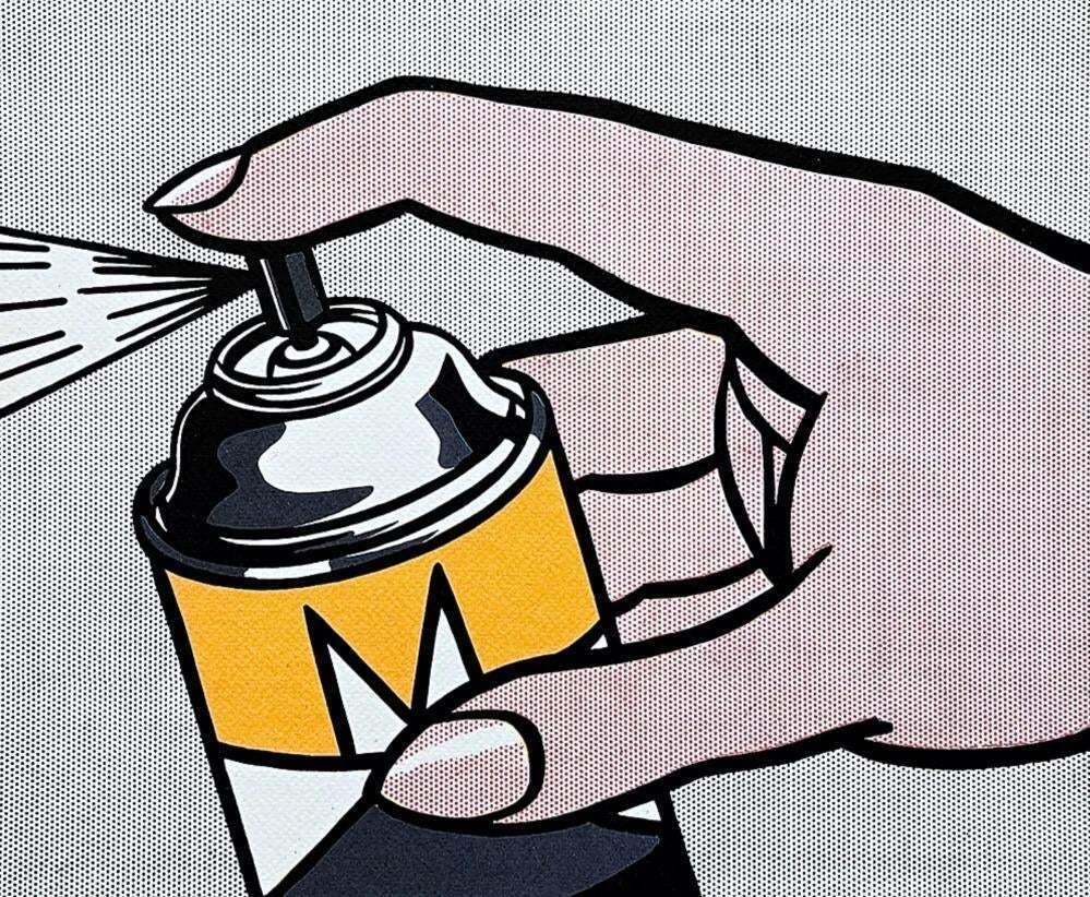 Roy Lichtenstein, "Spray II", 1990s, Silk Screen photo Art